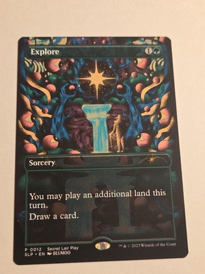 Explore X1 (Borderless Showcase) MTG SLP Secret Lair PROMO