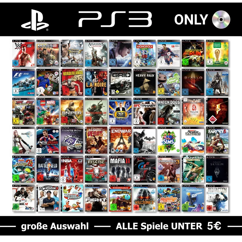 PS3 / PlayStation 3 nur CD 💿 Spiele-Wahl 🚨 ALLE Spiele UNTER 5€ pro Game ⬇️5️⃣ - Bild 1 von 1