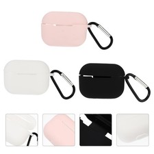 3Pcs Reusable Silicone Earphone Protective Case Stylish Wireless Headphone Shell