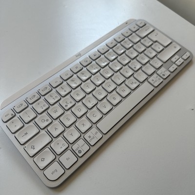 Logitech MX Keys Mini Kabellose Tastatur (Hellgrau), Deutsch