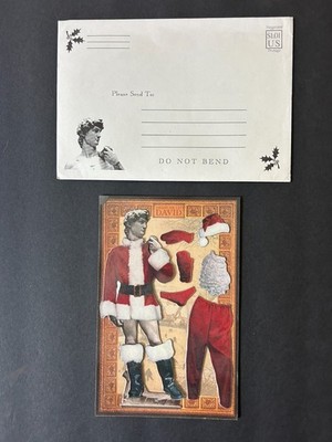 Vintage 1994 DRESS ME UP DAVID Santa Claus Christmas Caryco Magnets