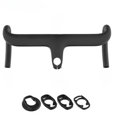 Carbon Fiber Road Bike Handlebar Ultralight Integrated Drop Bars with Spacers