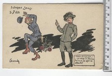 Cartolina Militare - Vignetta con Bersagliere - 4204