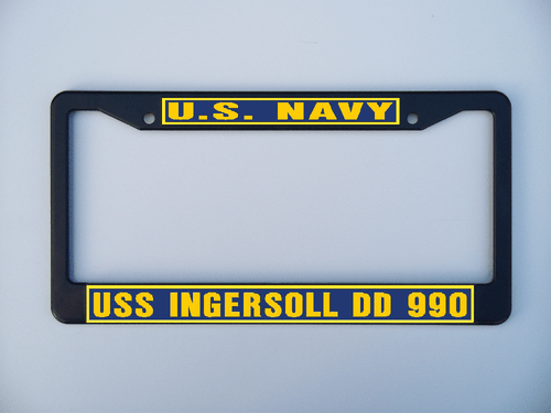 USS INGERSOLL DD 990 Marco de Matrícula Marina USN Militar Coche-Camión-Motocicleta - Imagen 3 de 11