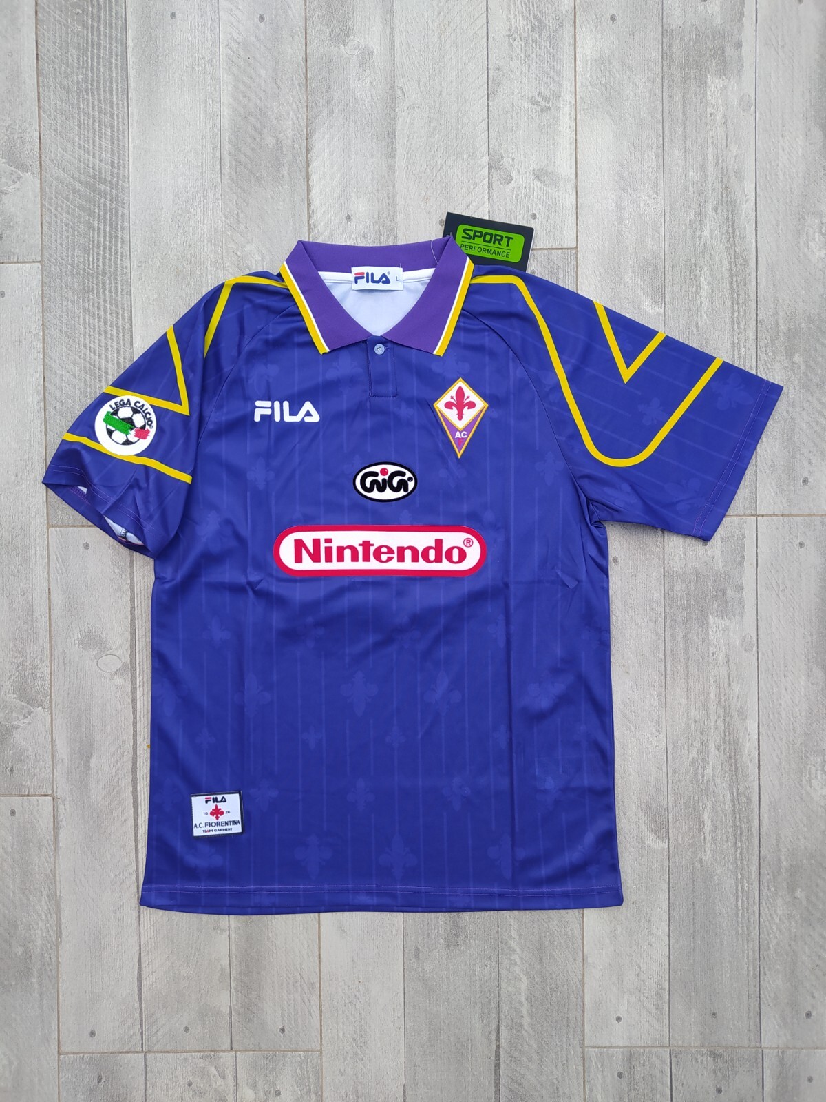 MAGLIA RUI COSTA 1997 1998 FILA GIG NINTENDO VIOLA RETRO VINTAGE TAGLIA L
