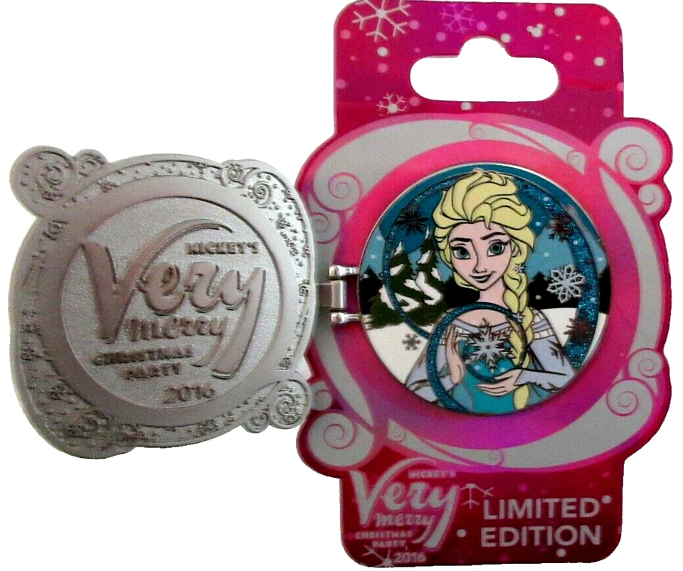 PIN WDW ELSA FROZEN 2016 - FIESTA MUY FELIZ NAVIDAD DE MICKEY - LE 5300 - #119140 Foto 3 de 3