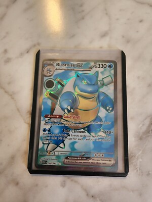 2023 Scarlet & Violet Pokemon 151 Blastoise EX Full Art Card