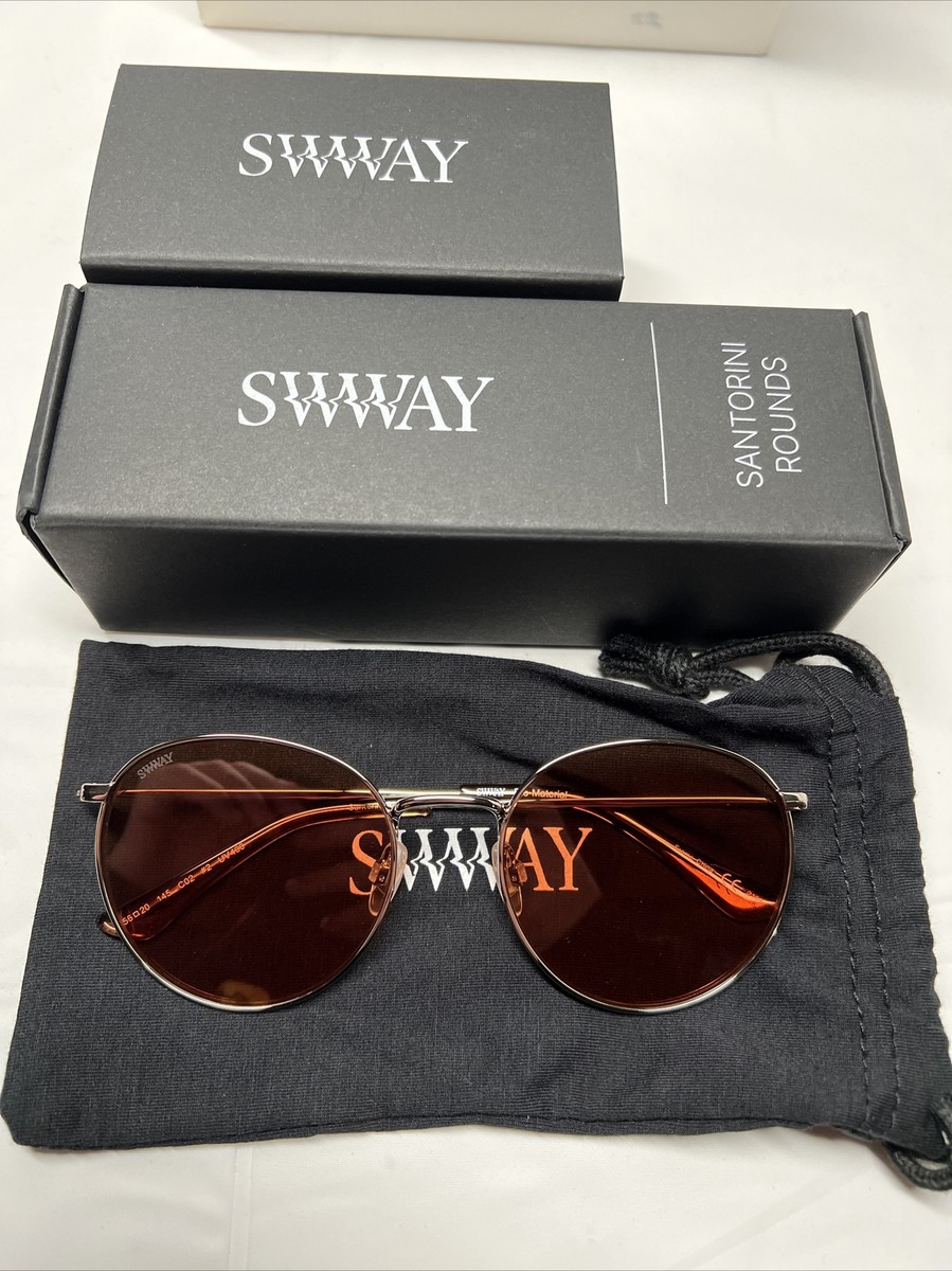 SWWAY Santorini Rounds Sunglasses 56-20-145  UV400 SANTORINI Rounds Sunglasses - Swway - Poured Coffee/The RE Place main image 2