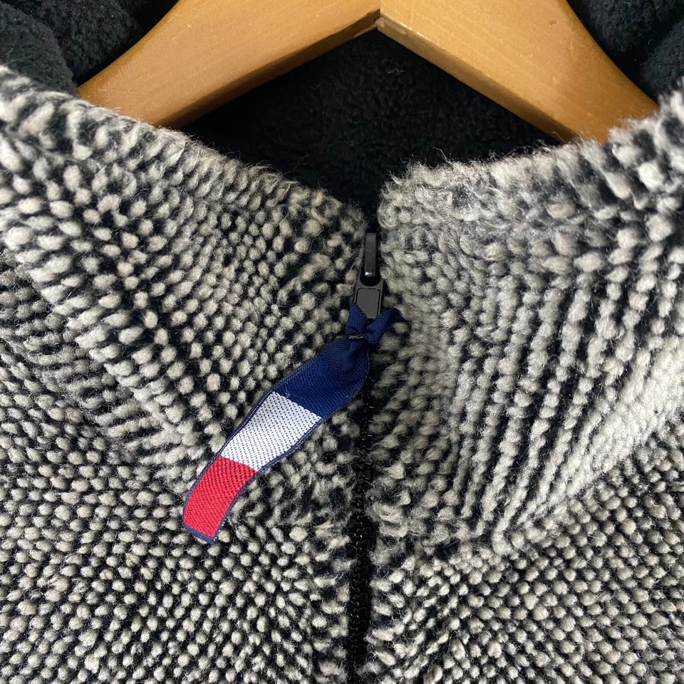 BIG CHILL Chaleco Cremallera Completa Chaqueta Para Mujer XL Polar Gris Hecho en EE. UU. Ciervo Suave En Los Árboles Foto 4 de 4