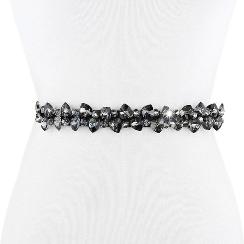 Women Waist Belt Waist Corset Belts Elastic Cummerbunds Crystal Elastic Belt - Picture 13 of 15