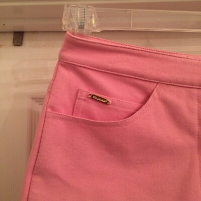 St John Sport by Marie Gray Pink Straight Pant Gold Accents  display picture 1