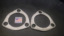 2 PACK 2.5" Catback Exhaust Header Down Pipe Manifold Collector Gasket 3