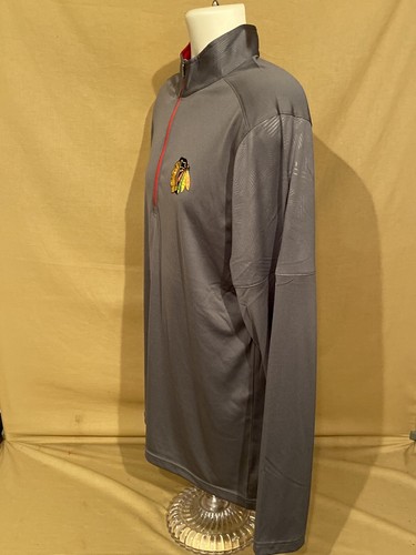 Men’s Small S Chicago Blackhawks Hockey 1/4 Zip Dry Wick Shirt New With Tags - Picture 4 of 12