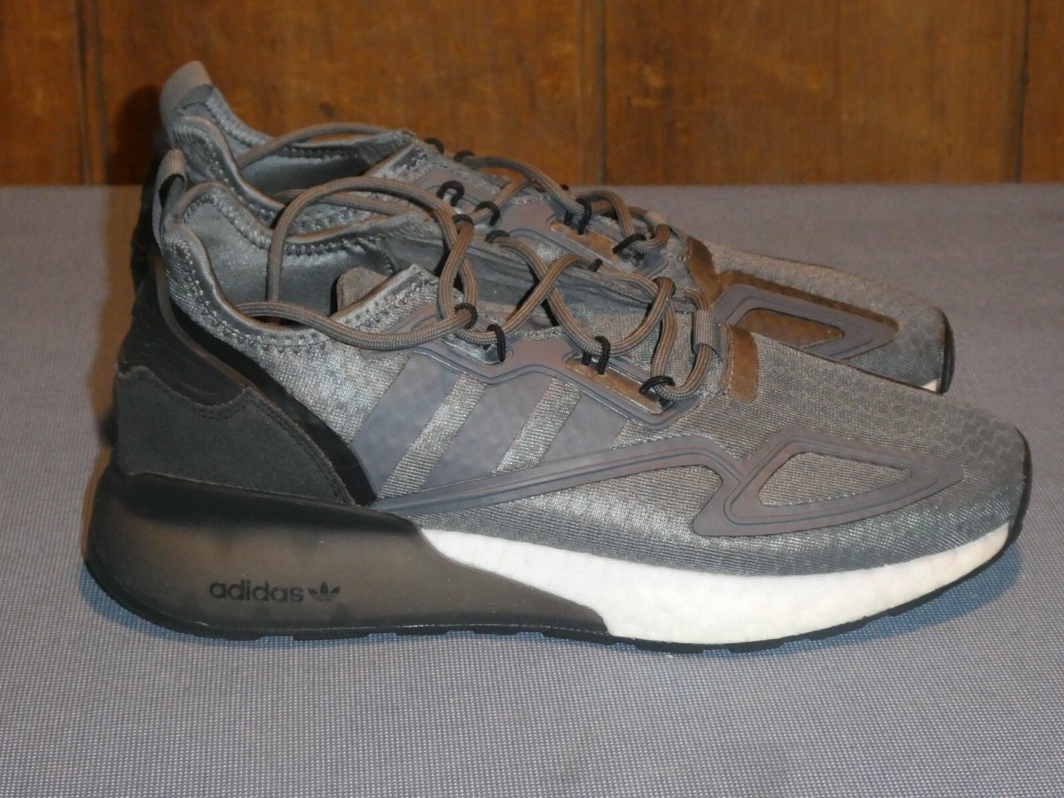 MENS / BOYS ADIDAS ZX SNEAKERS GRAY & BLACK SIZE 8 | eBay