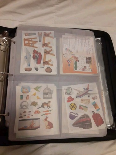Creative Memories Binder 32 Inserts Filled w/ LOTS Stickers Short Cuts Dyes - Picture 6 of 20