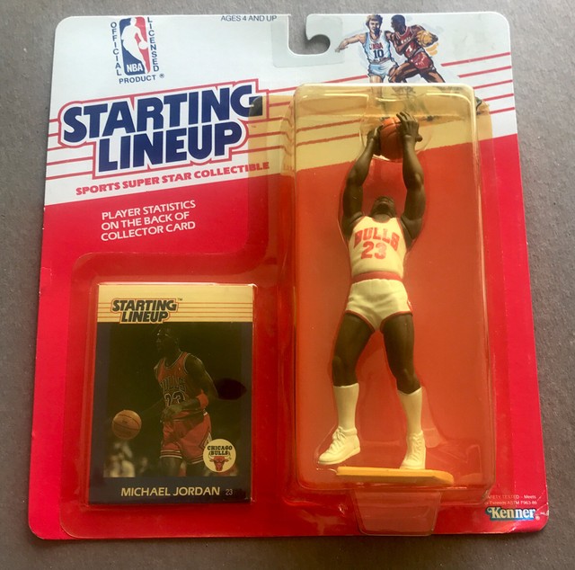 1988 Michael Jordan Starting Lineup Chicago Bulls Jersey Rookie Card | eBay