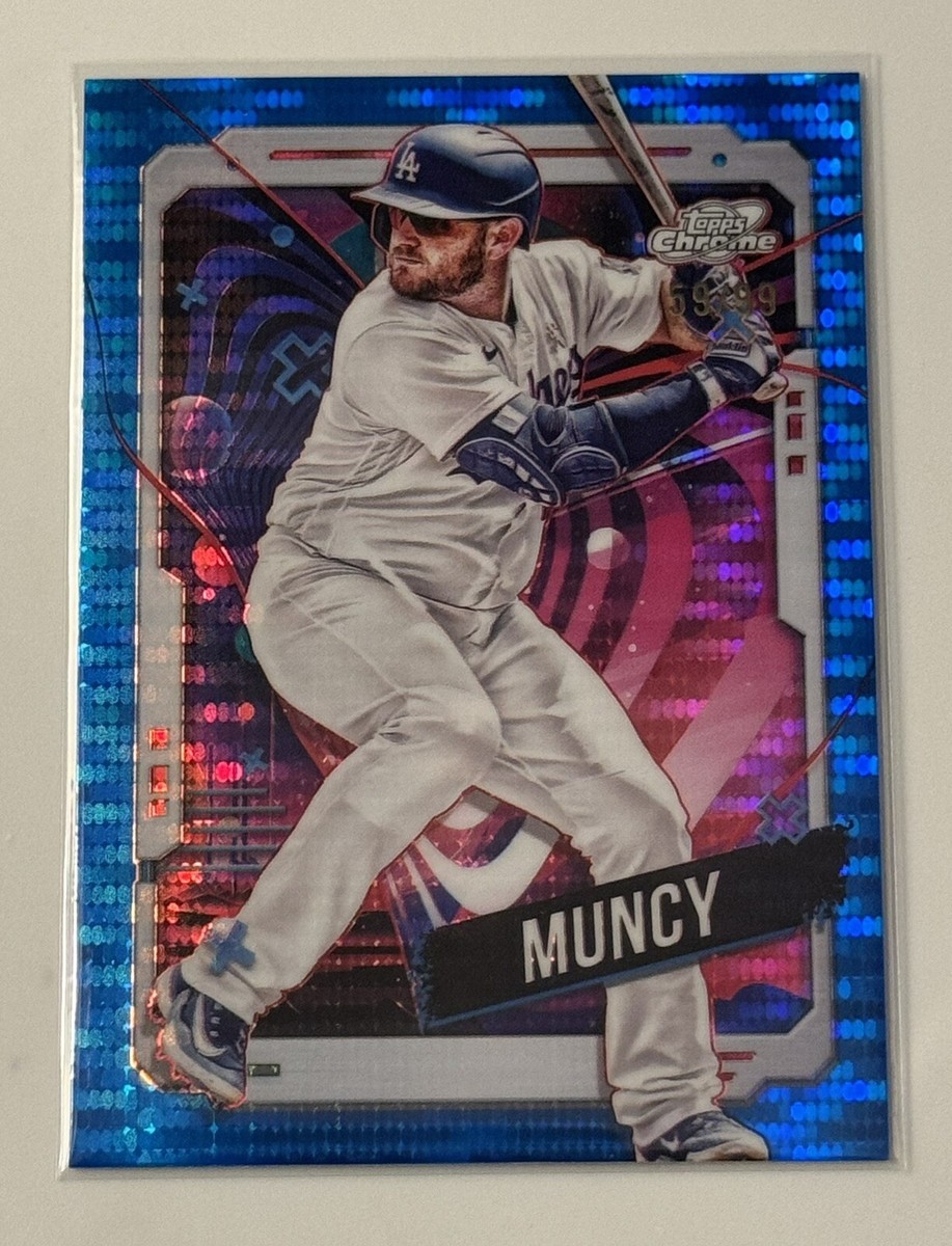 67/99 COLOR MATCH! 2024 Topps Chrome Cosmic Max Muncy BLUE