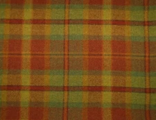 HAND DYED RUG HOOKING WOOL Mill-Dyed ~ "AUTUMN PLAID" (Fat 1/8 Yardage)