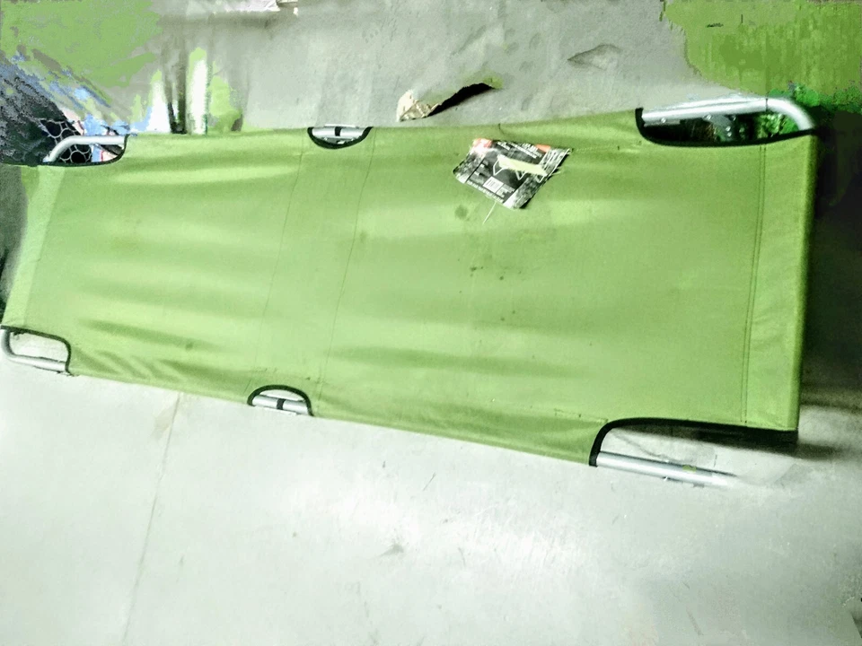 Verde Plegable Camping 🏕️ Cuna Adultos Exterior Cama Ligera Resistente Ozark Trail Foto 4 de 4