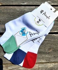 3 Pairs PRINGLE Mens WHITE Cotton Low Cut Trainer Socks Gym Walk Soft 7-11 40-46