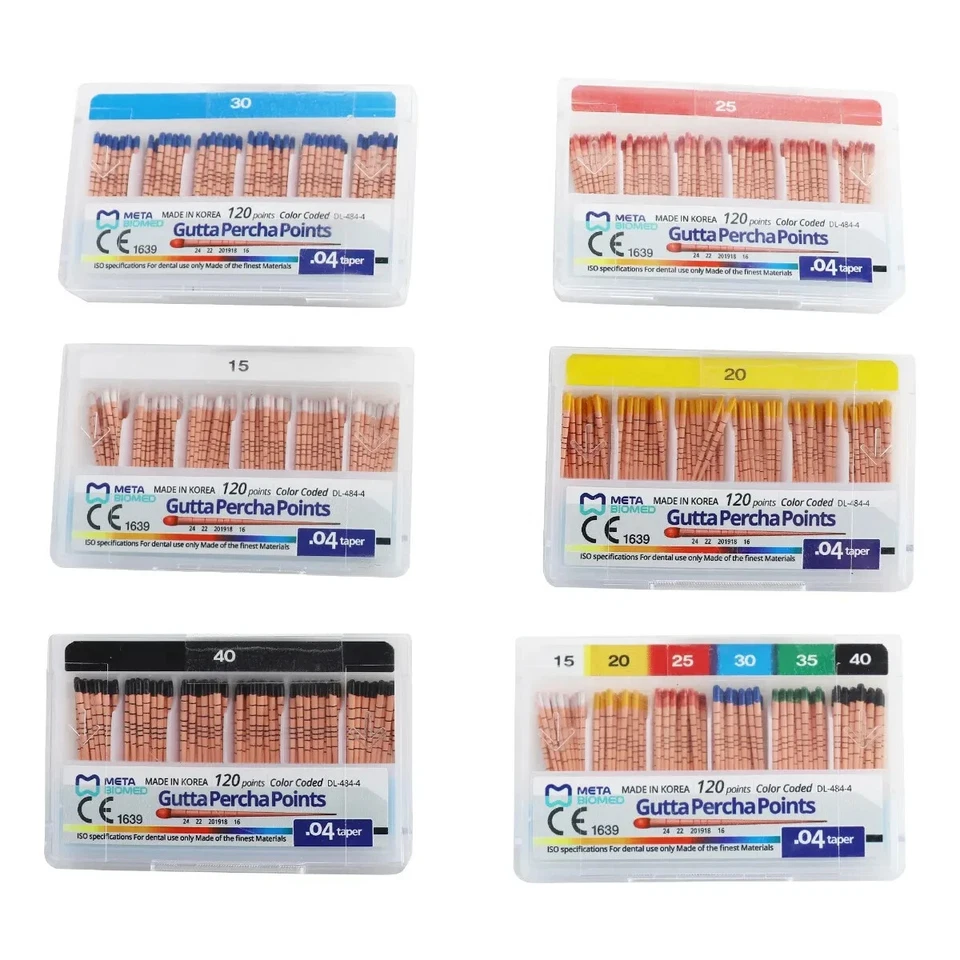 Meta Gutta Percha Points Special Taper - 4% Sizes  15,20,25,30,35,40,15-40 - Image 2 of 4