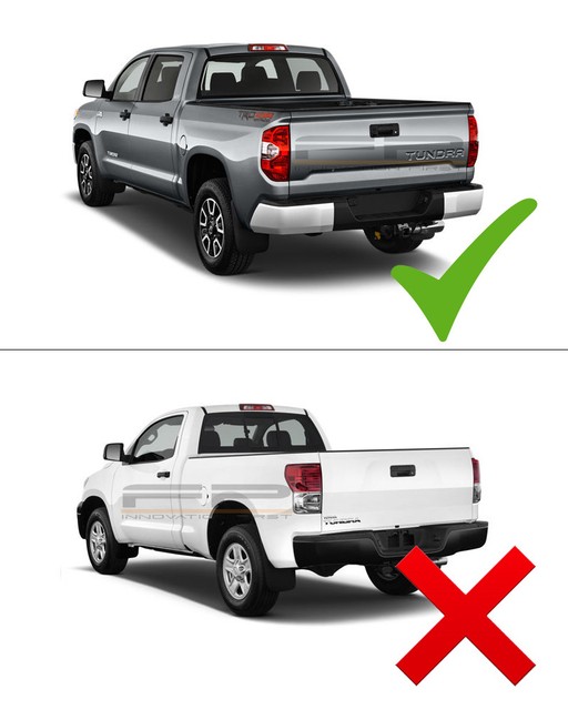 14-17 Toyota Tundra Black ABS Housing Smoke Lens LED Tail Light Lamp