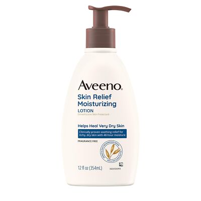Aveeno Skin Relief Fragrance Free Moisturizing Body Lotion 12 Fl Oz