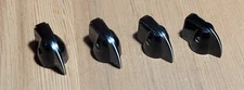 4 Vintage Kurz Kasch BIG Chix Head Knobs 1  1/2"L 3/4"H  for 1/4" Sh 2 Set Screw