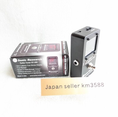 Sonic Research Turbo Tuner ST-300 Stompbox Strobe Tuner New Unused