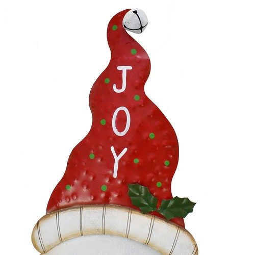 LED Nase Metall Schneemann Hof Rasen Pfahl Schild Weihnachtsdeko Weg Gehweg Urlaub - Bild 4 von 12