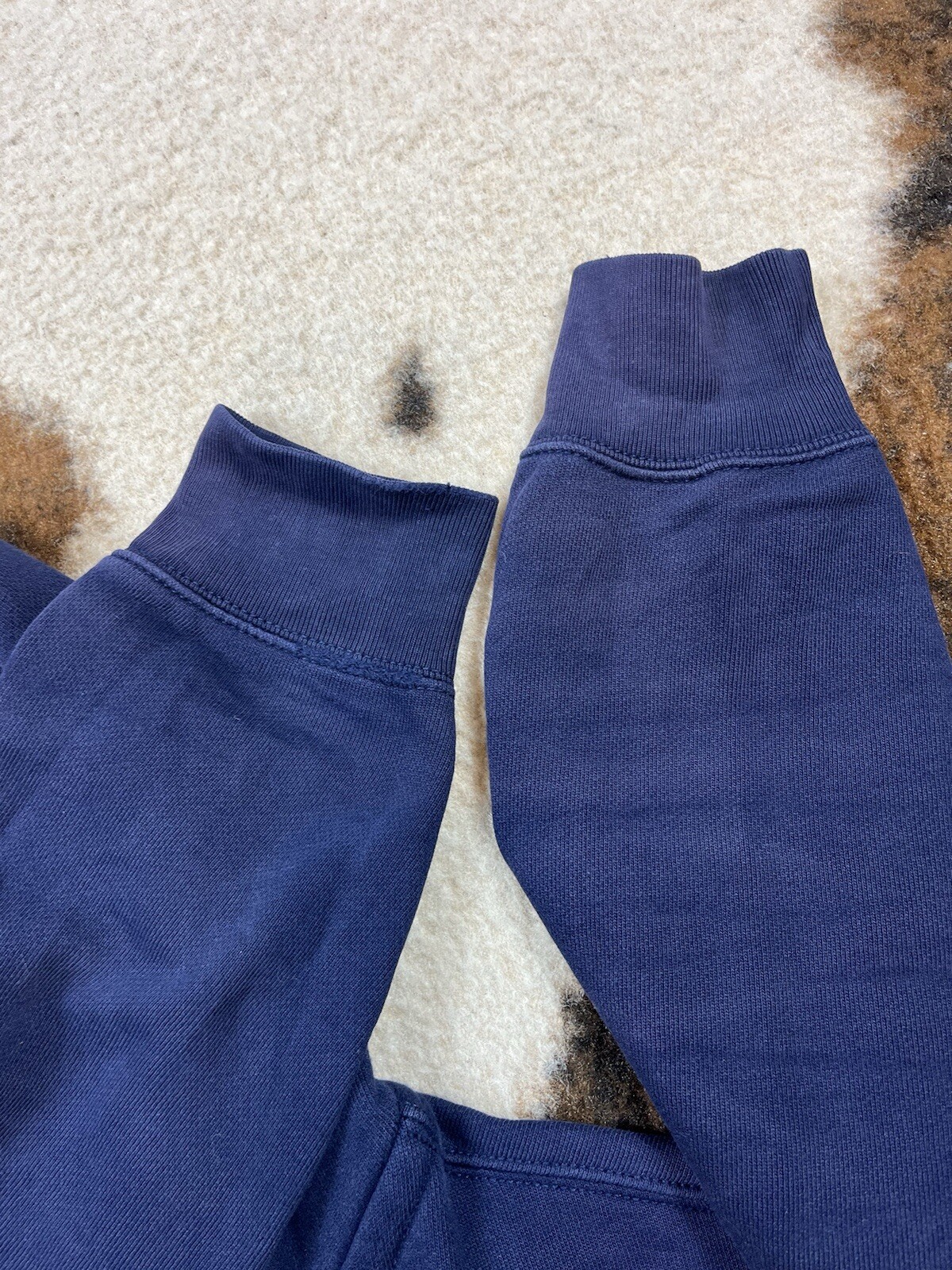 Polo Ralph Lauren felpa con cappuccio media uomo blu full zip pony logo casual @H *rileva*