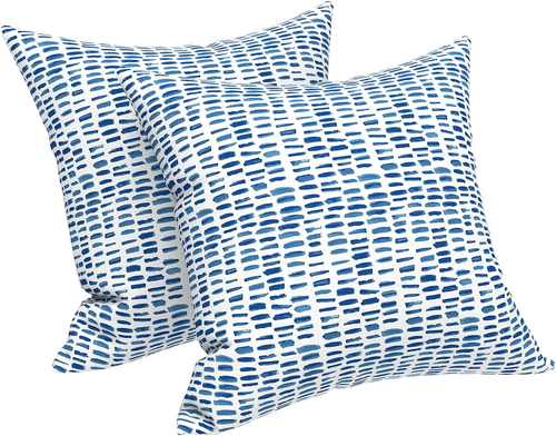 Outdoor Pillow Covers ONLY, Square Throw Pillow Covers, Modern Cushion Cases for