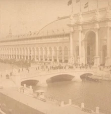 1894 Entrance Liberal Arts Building Worlds Columbian Expo Stereoview B W Kilburn