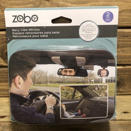 Zobo Babyspiegel - 2er Pack Verwendung vorne oder hinten