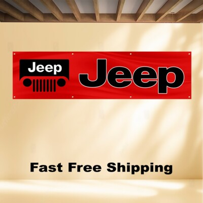 #ad #ad JEEP 2#x27;X8#x27; BANNER FLAG $17.41