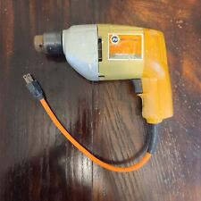 Black and Decker 3/8” corded drill Single Speed 7143 Type 4 w/ CHUCK AND BOX