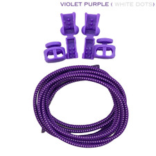 No Tie Shoe Laces Lazy Elastic Round Shoelaces Lock Adults Kids Sports Trainers