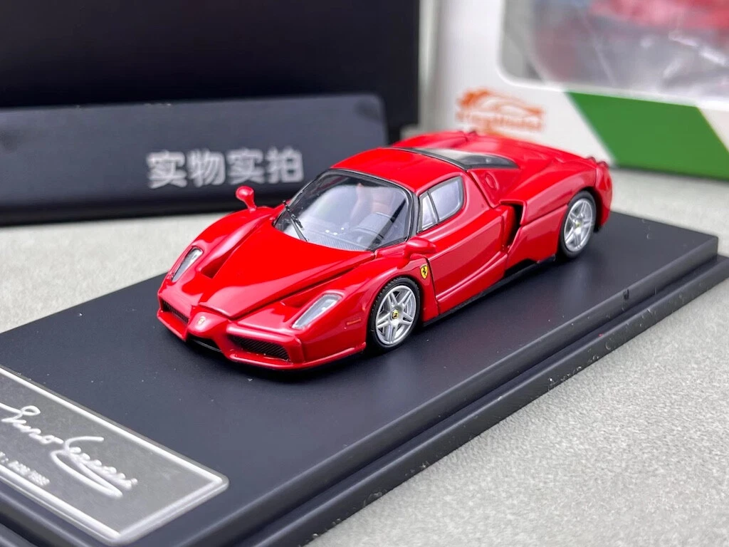 King 1:64 Model Car Ferrari Enzo Open Black Cover Alloy Die