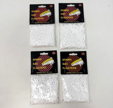REDWING TACKLE ' SPAWN SAC FLOATERS ' WHITE ' 6 CUBIC INCHES ' LOT OF 4 PACKS