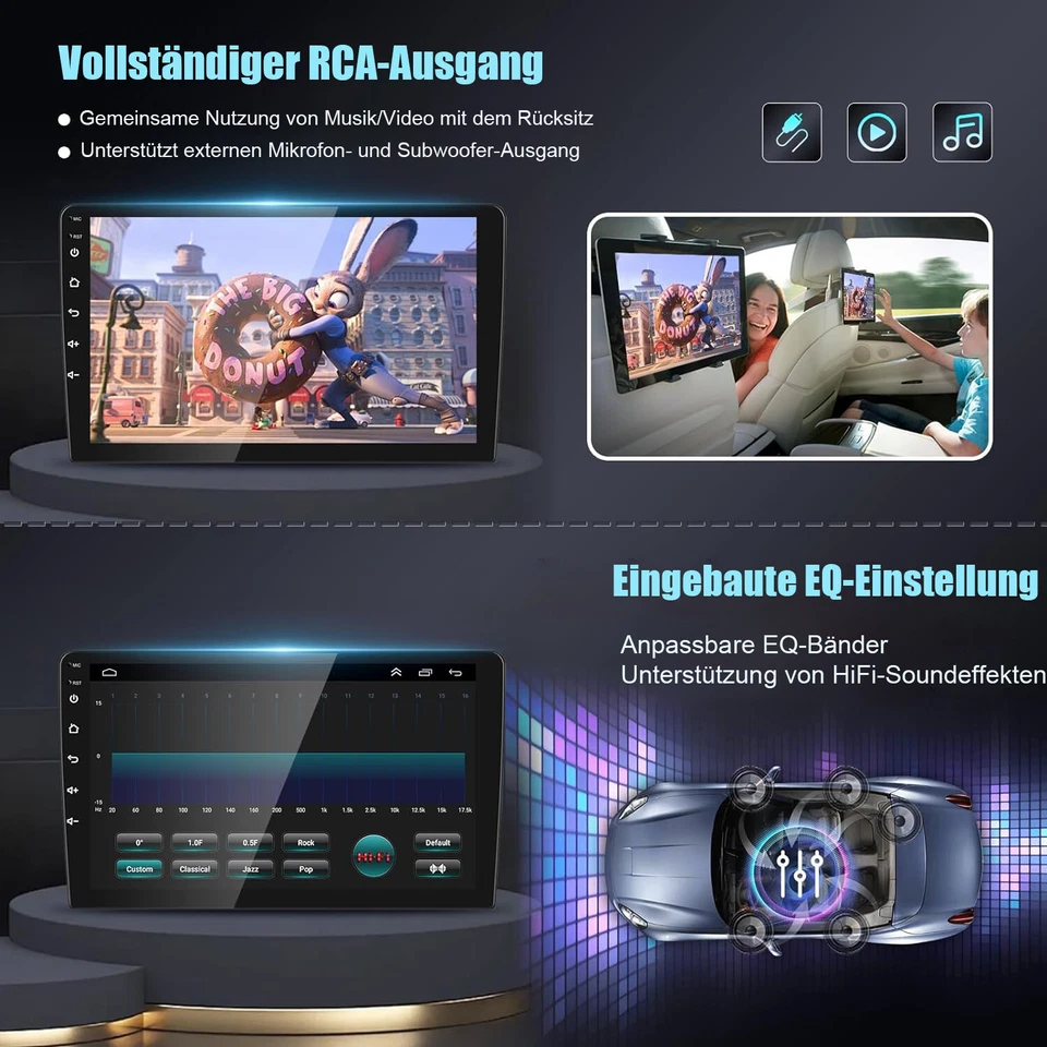 Für Peugeot 308 408 RCZ 2007-2015 Android 15 CarPlay Autoradio GPS Navigation BT - Bild 4 von 4