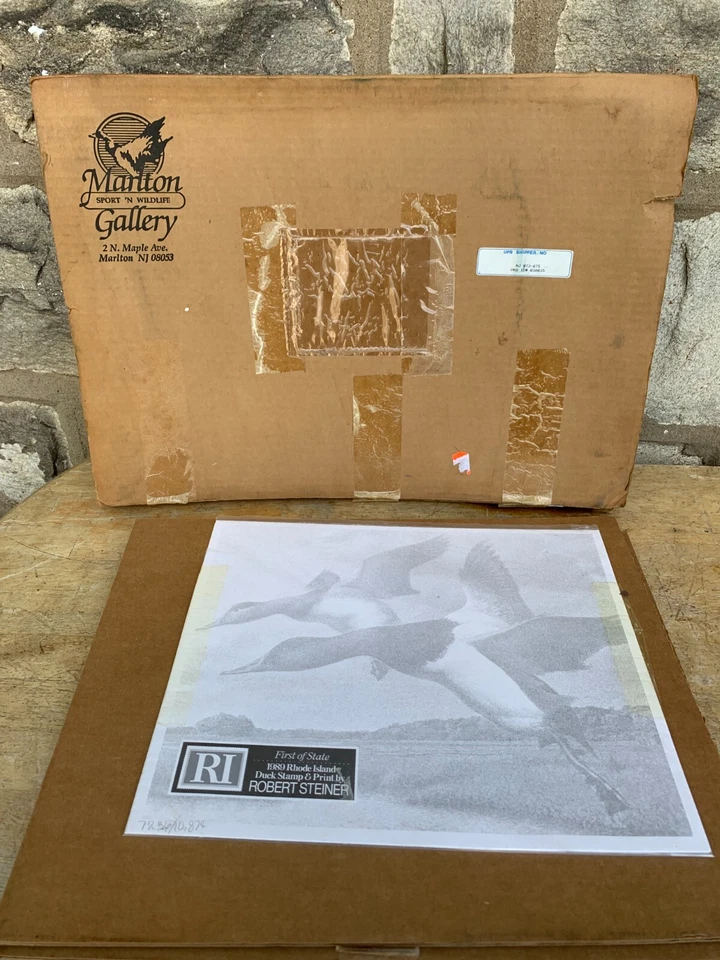 1st Of State Rhodes Island Duck Stamp Vintage 1989 Signed Robert Steiner LTD Ed. - Image 2 of 4
