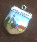 Vintage KREUZBERG 800 Silver Enamel SHIELD Charm ESJ — photo 5