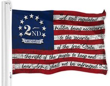3x5 Ft 2nd Amendment American Flag Constitution G128 Printed 150D Polyester