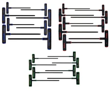Eklind T Handle Hex Wrench Set Metric SAE Torx 25pc Comfort Grip Made In USA