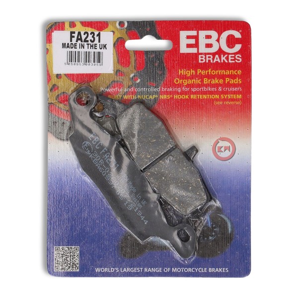 BremsbelÄGe Vorne Organic EBC FA231 FüR Suzuki XF Freewind 650 1997-2002-image