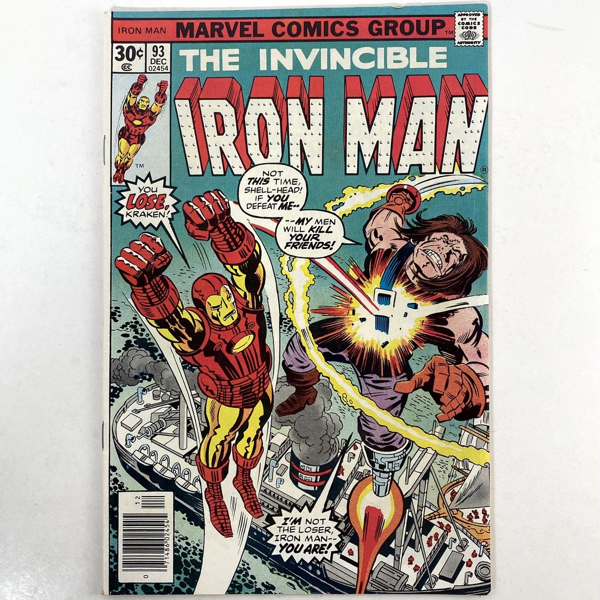 Portada De Cómic Vintage De Iron Man