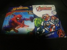 MARVEL SPIDER-MAN STICKER PAD OVER 200 STICKERS BRAND NEW And AVENGERS 200 
