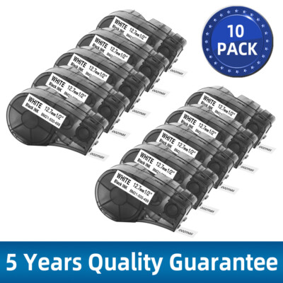 10 Compatible BMP21-PLUS M21-500-499 Nylon Cloth Label Tape Cartridge 1/2''
