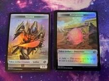 MTG FOIL Powerstone / Soldier Token (008) Double-Sided Token The Brothers' War