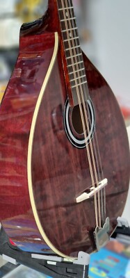 ''Red'' Irish Bouzouki,NEW, solid wood (spruce top) with EQ